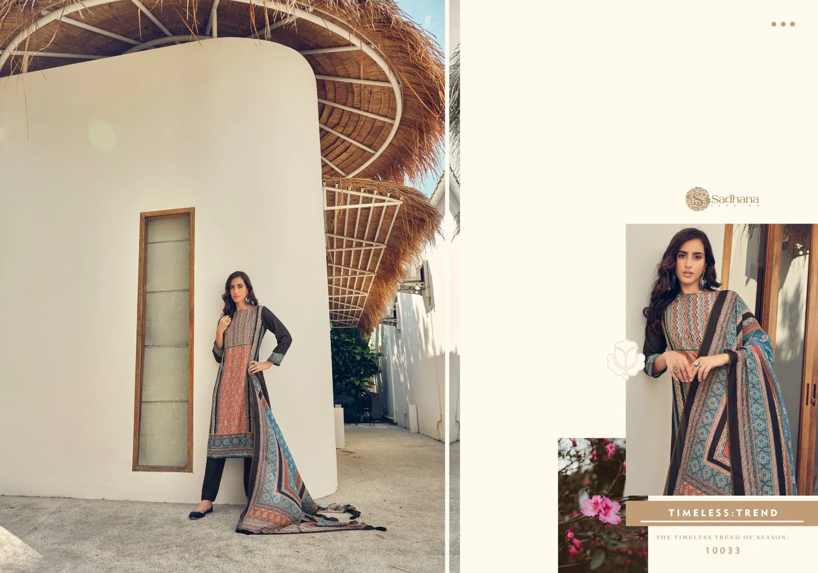 Harleen By Sadhana Muslin Silk Printed Dress Material Wholesale Clothing Distributors In India